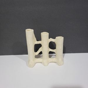 Empire Shelton Ivory triple bud vase